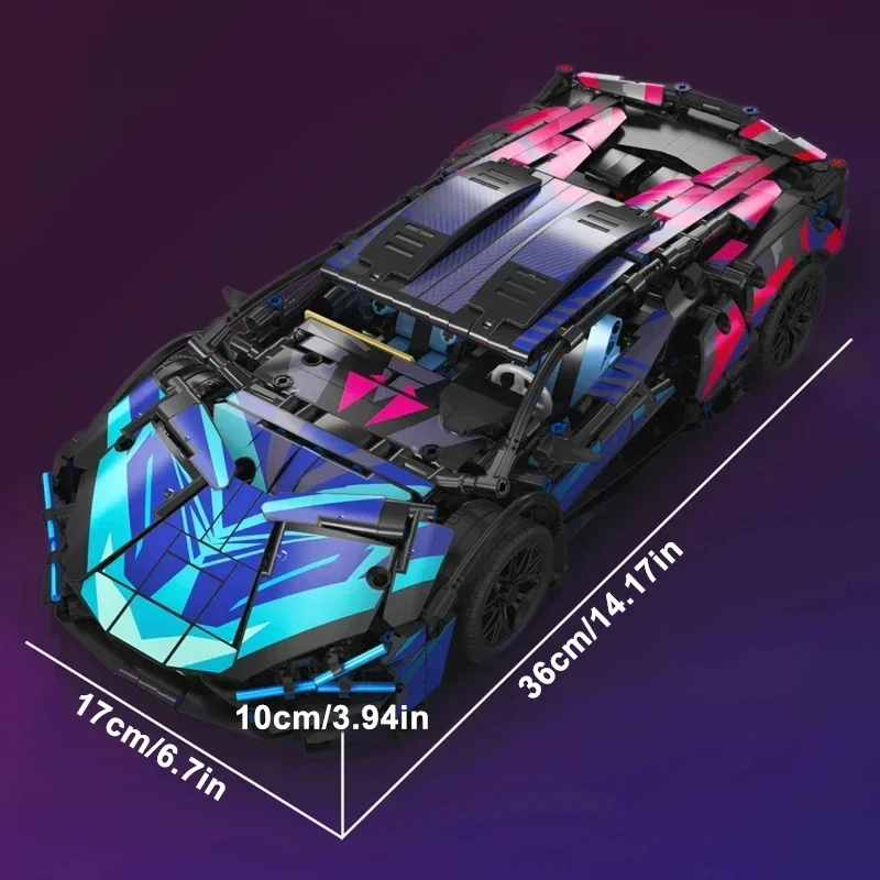 Model Kit Lamborghini - Tecnico Lamborghinis Blocchi Meccanici Auto Da