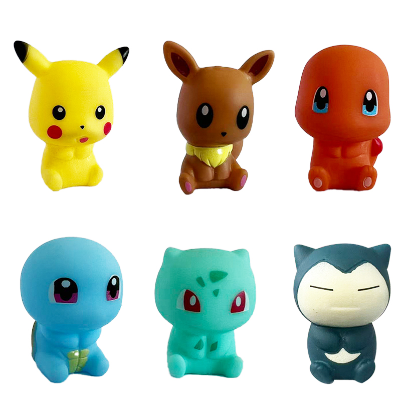 Model Kit Eevee - Set di 6 Giocattoli da Bagno