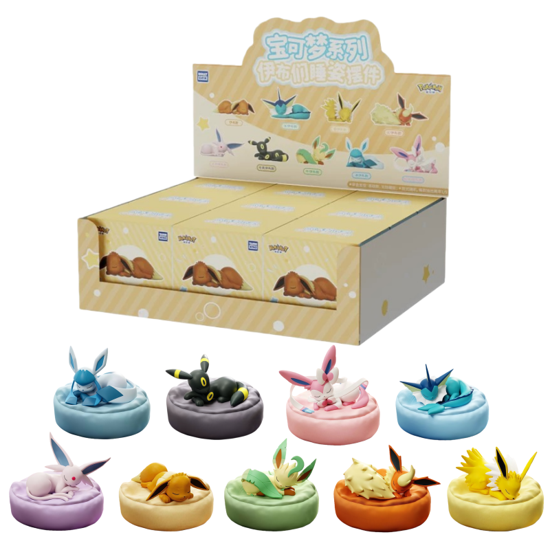 Model Kit Eevee - Anime Pokémon Eevee Famiglia Dormire Posizione