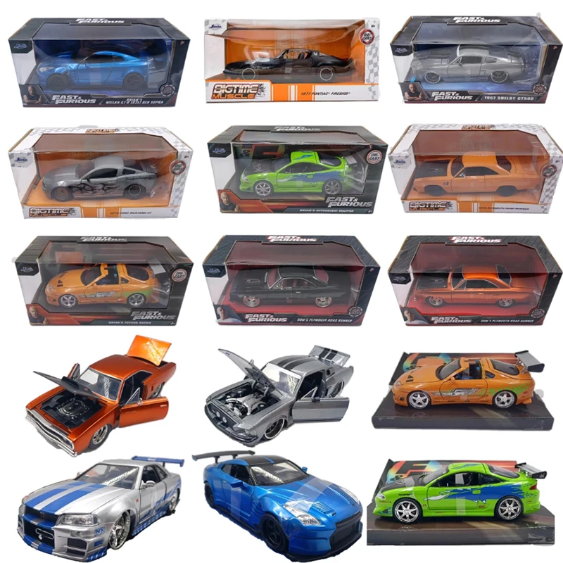 Model Kit Lamborghini - Jada 1:24 Plymouth/Supra/Eclipse/GT500/Mustang Gt/Pontiac Firebird/GT-R R34