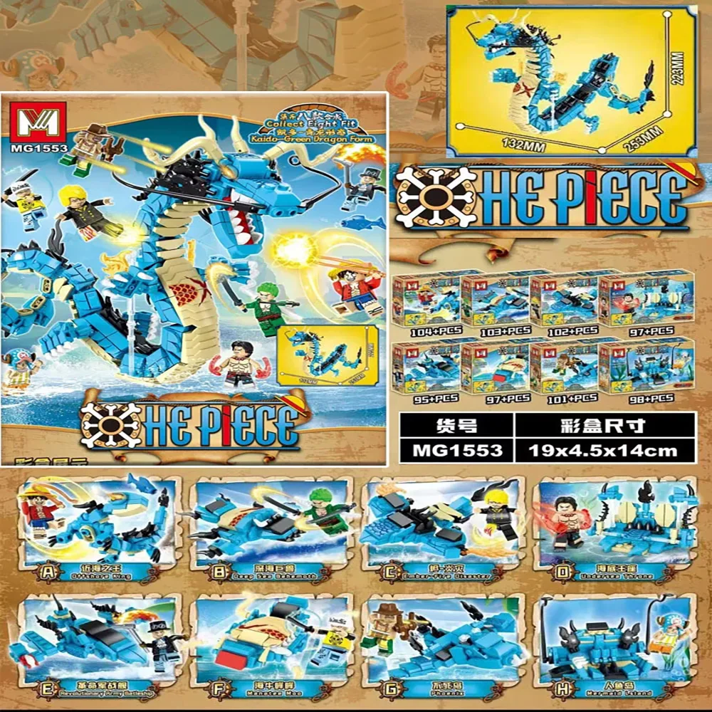 Model Kit China - Kit di Costruzione 8in1 One Piece,