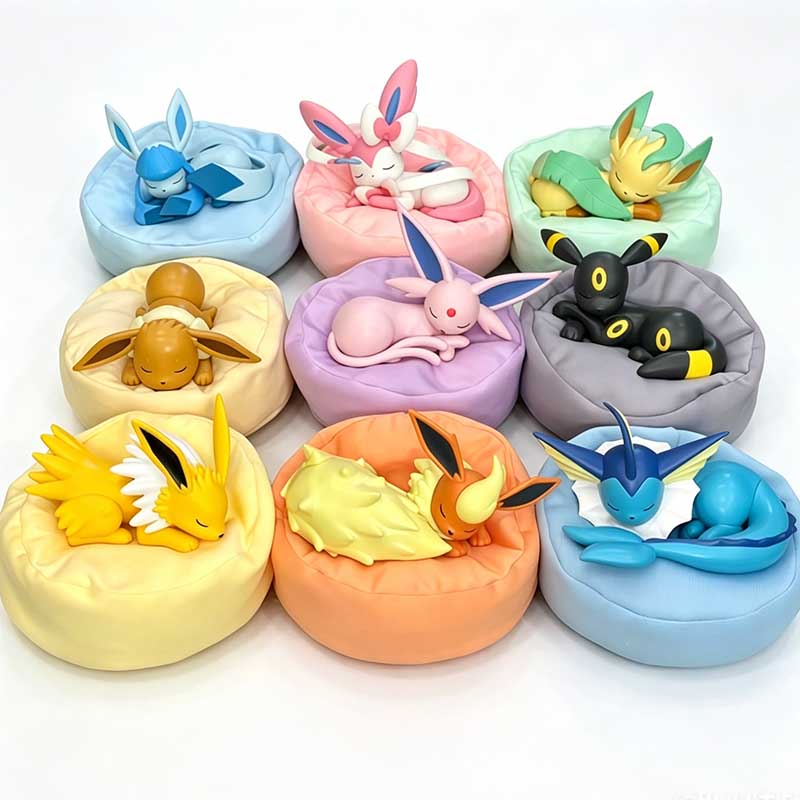 Set di 9 Figurine Anime Pokémo - Model Kit Eevee recensione e prezzo