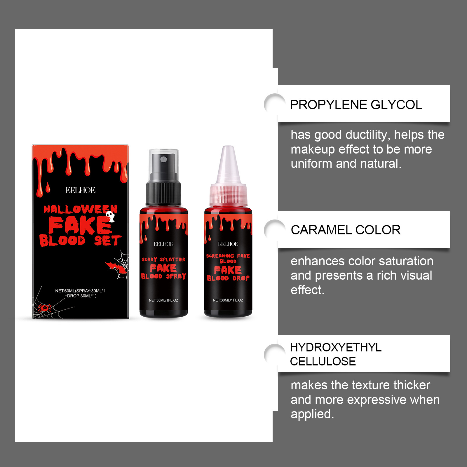 Set di sangue finto di Hallowe - Wash Effect Set recensione e prezzo