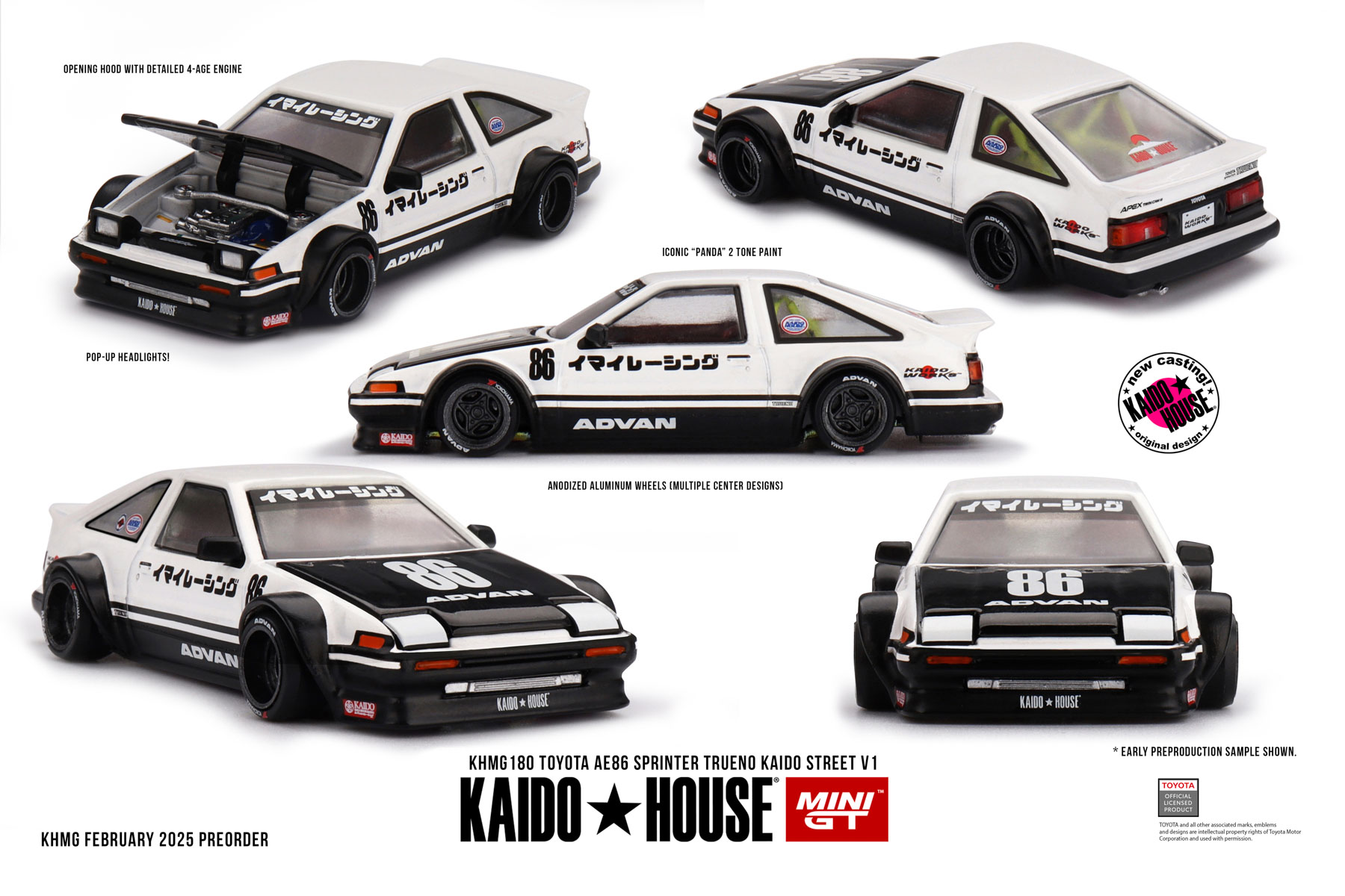 Kaido House + MINIGT Toyota AE - Model Kit Ae86 recensione e prezzo